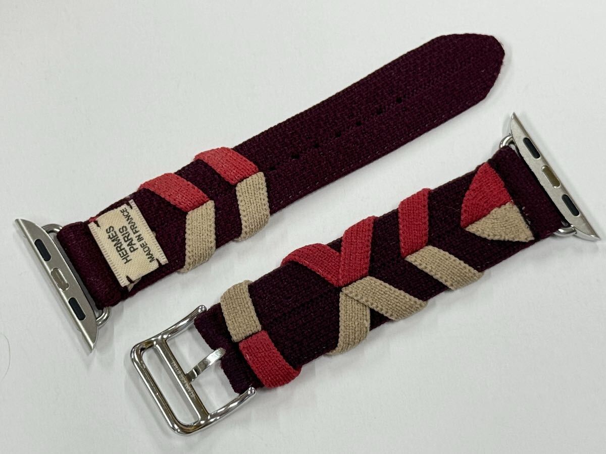 即決 美品 Apple watch HERMES エルメス ブリドン ルージュH 即決 美品 Apple watch HERMES エルメス ブリドン ルージュH