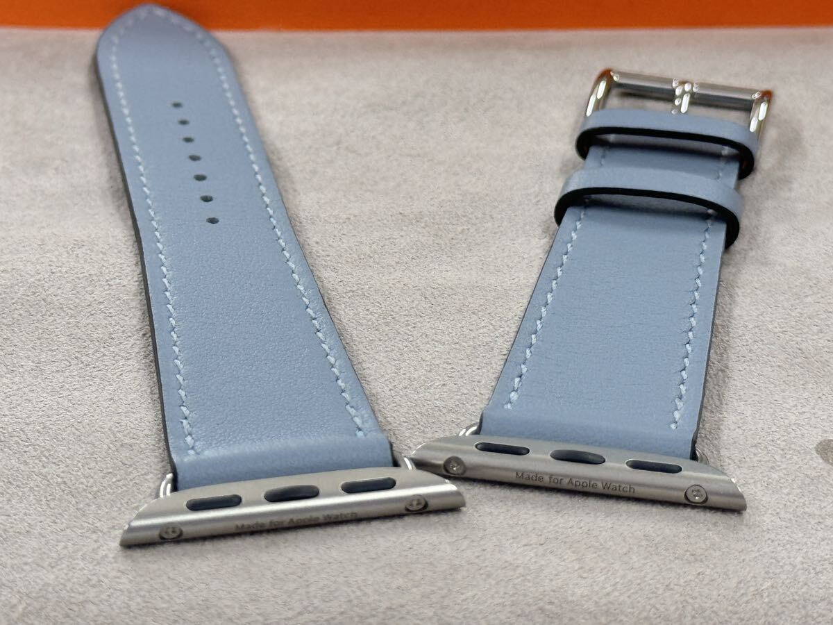 ☆希少 ほぼ未使用 即決 ブルーラン Apple watch HERMES エルメス シンプルトゥール レザーバンド 41mm 40mm 38mm アップルウォッチ 355 ☆希少 ほぼ未使用 即決 ブルーラン Apple watch HERMES エルメス シンプルトゥール レザーバンド 41mm 40mm 38mm アップルウォッチ 355