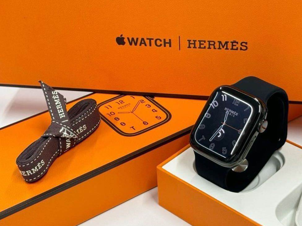 1467 Apple Watch エルメス ブラック ラバー HERMES - 時計 1467 Apple Watch エルメス ブラック ラバー HERMES - 時計