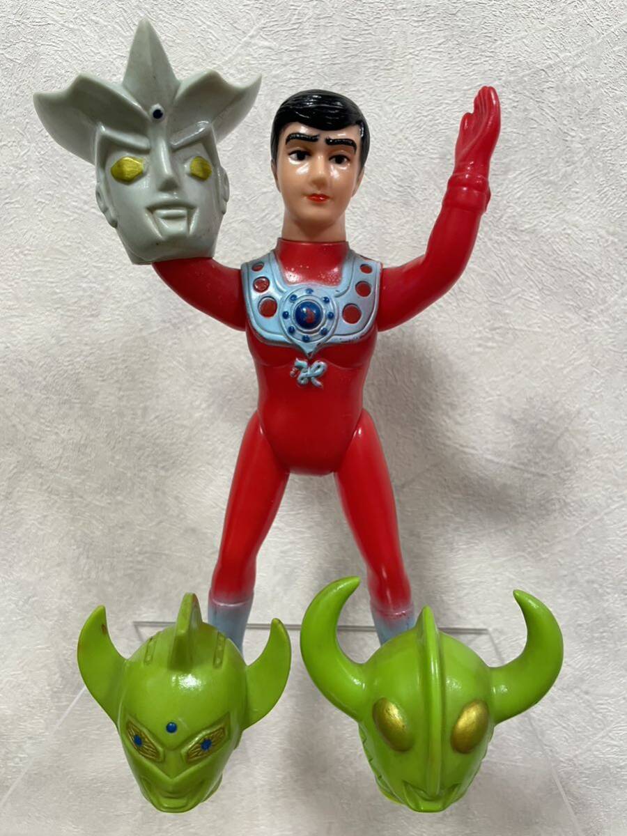 貴重!ブルマァク 全員集合セット版 ウルトラマンレオ ソフビ 面 貴重!ブルマァク 全員集合セット版 ウルトラマンレオ ソフビ 面