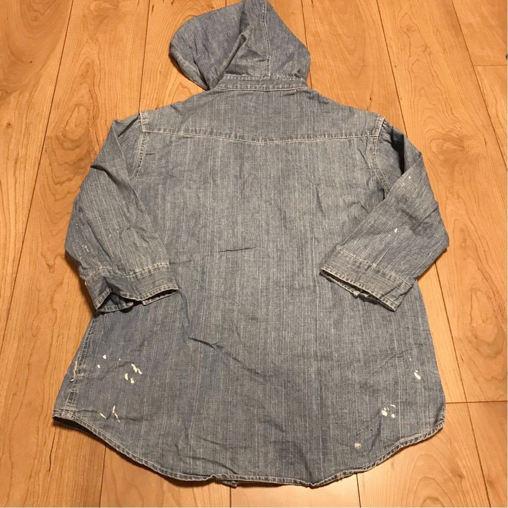 HARE Hare with a hood . Denim shirt sizeS