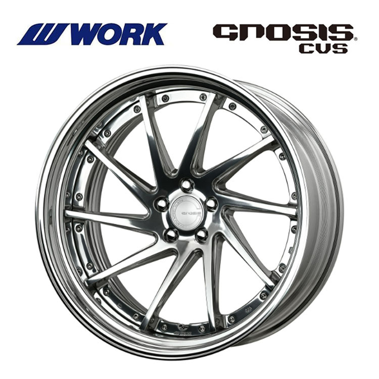 送料無料 ワーク GNOSIS CVS STEP RIM ディープコンケイブ DEEP RIM Wdisk 12J-22 +60~-59 5H-114.3 【2本セット 新品】