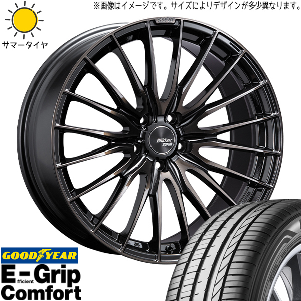 225/35R19 サマータイヤホイールセット プリウスα etc (GOODYEAR EfficientGrip Comfort & Blikker 01F 5穴 114.3)