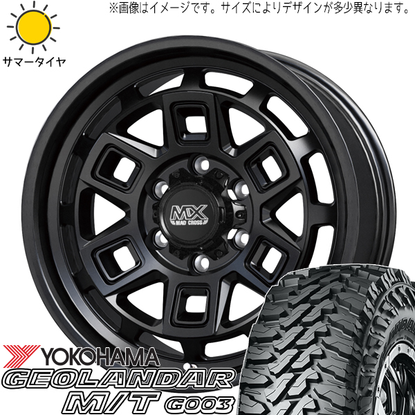 215/70R16 サマータイヤホイールセット デリカ etc (YOKOHAMA GEOLANDAR G003 & MADCROSS AEVER 5穴 114.3)