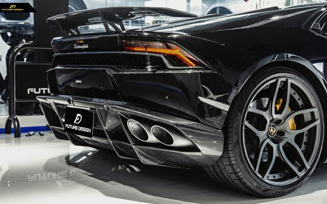 Lamborghini ランボルギーニ Huracn LP580-2 LP610-4 カーボン リア ディフューザー 本物DryCarbon NS _画像2