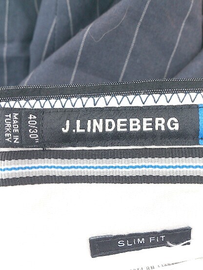 * J.LINDEBERG J Lindberg stripe cotton pants 40/30 navy #