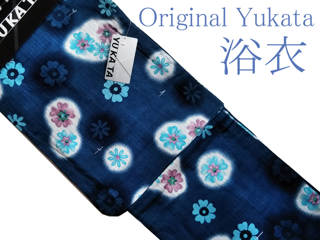 H931 Kyoto unused high class yukata 163cm(155~165cm) brand new cotton 100%... for women lady's 
