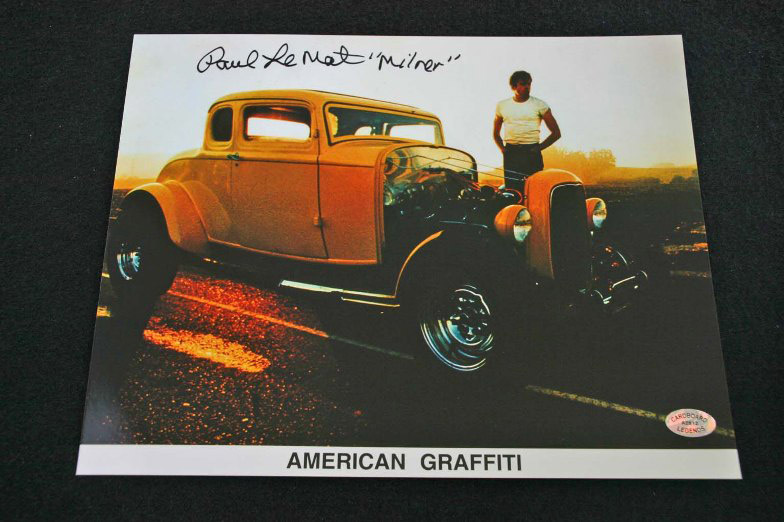 1973 год фильм [American Graffiti american * graph .ti] Paul Le Mat paul (pole) *ru* коврик автограф sa Info to