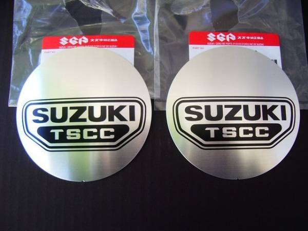 PayPay送料込み GSX400T GSX250T ザリGSX400L SUZUKI 純正 エンジン エンブレム カバー シール