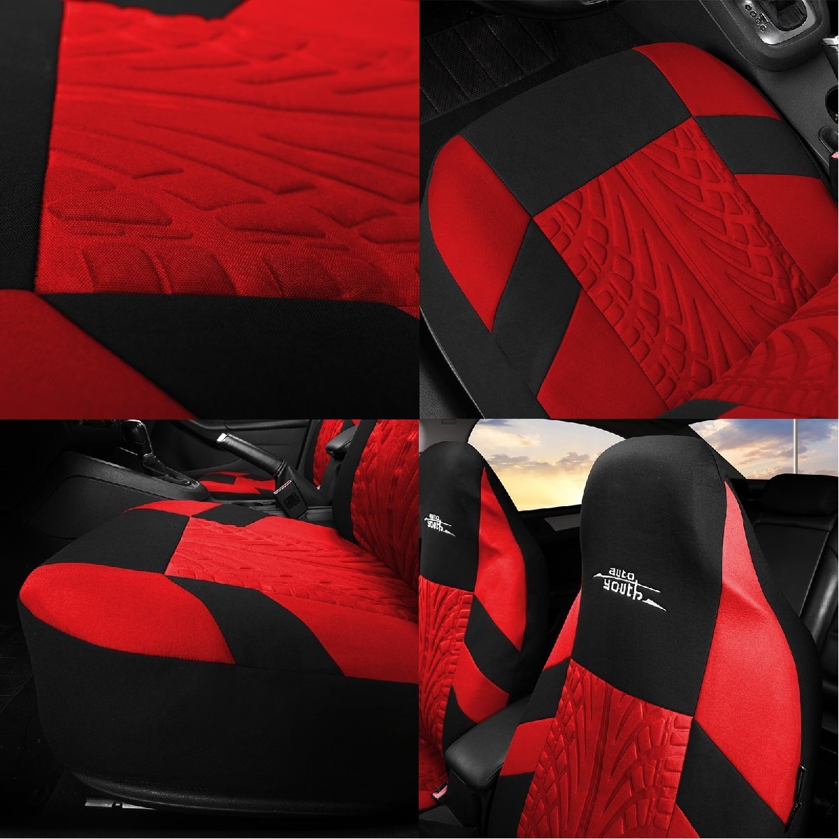  seat cover Mercedes * Benz A Class AMG V177 polyester car driver`s seat passenger's seat front seat set ... only is possible to choose 6 color AUTOYOUTH HB