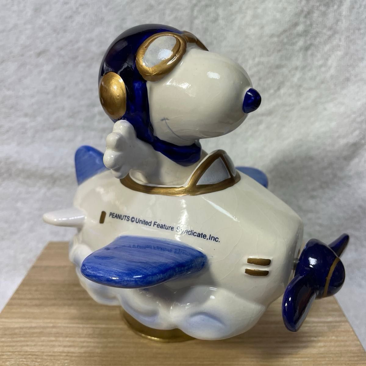 新品同様】スヌーピー オルゴール SNOOPY 飛行機 パイロット 新品同様】スヌーピー オルゴール SNOOPY 飛行機 パイロット