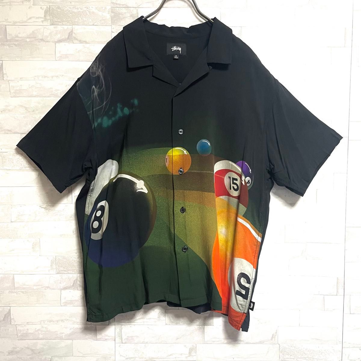 超希少デザイン】ステューシー stussy STUSSY 総柄8ボール半袖 超希少デザイン】ステューシー stussy STUSSY 総柄8ボール半袖