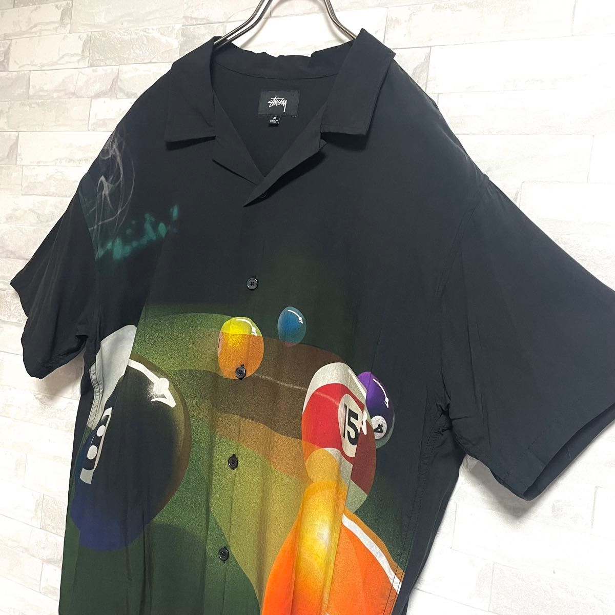 超希少デザイン】ステューシー stussy STUSSY 総柄8ボール半袖 超希少デザイン】ステューシー stussy STUSSY 総柄8ボール半袖
