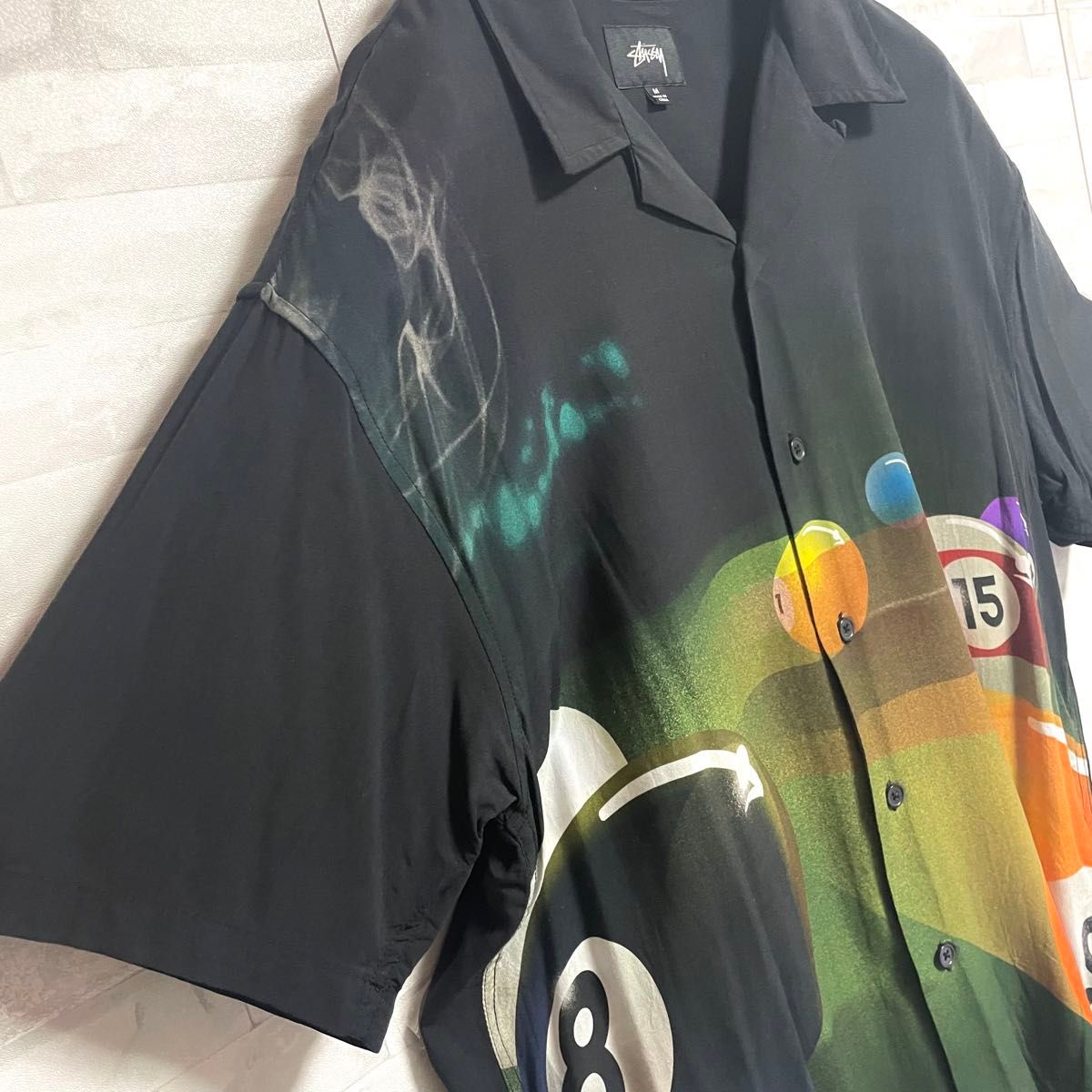 超希少デザイン】ステューシー stussy STUSSY 総柄8ボール半袖 超希少デザイン】ステューシー stussy STUSSY 総柄8ボール半袖