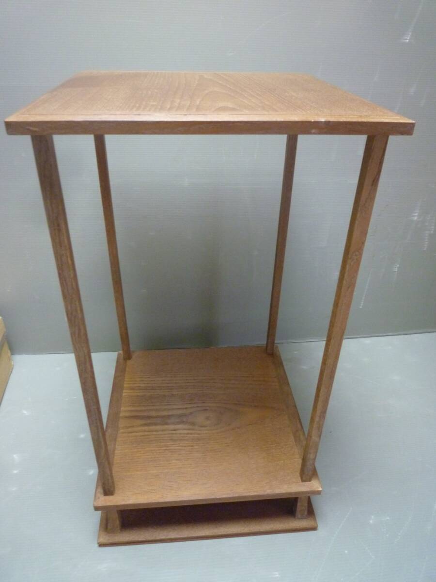 《金正堂》ＮＯ.3　桑小卓　茶道具　棚物　組立式桑木地水指棚　