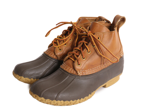 USA製 エルエルビーン 5ホール ビーン ブーツ レディース 25cm / LLBEAN レースアップ 6インチ LLビーン 2トーン アウトドア レインブーツ