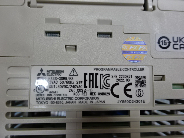 三菱 シーケンサー FX3S-30MR PLC ウルトラソニックセンサー 三菱 シーケンサー FX3S-30MR PLC ウルトラソニックセンサー
