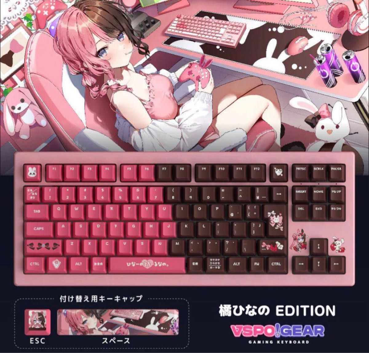 新品未開封品 ぶいすぽっ 橘ひなの VSPO GEAR ゲーミング 新品未開封品 ぶいすぽっ 橘ひなの VSPO GEAR ゲーミング