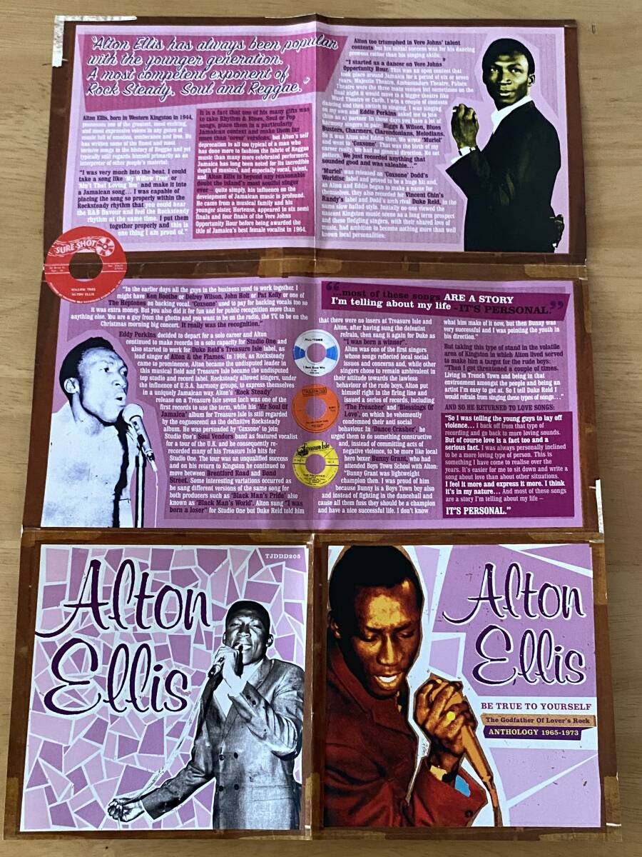 Alton Ellis Be True To Yourself Anthology 1965-1973 зарубежная запись CD 2 листов комплект осмотр : Alto n Ellis Rocksteady Ska Reggae Trojan Records