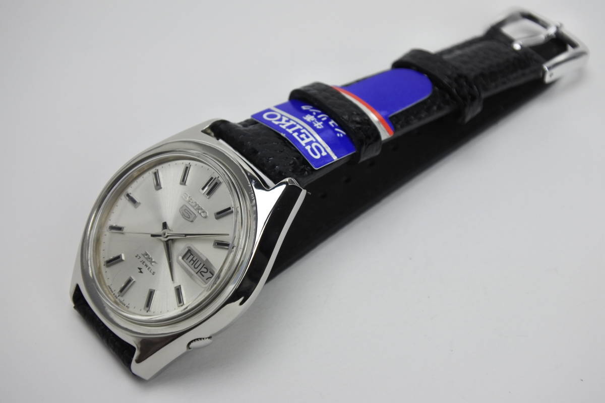 シリーズの最高級機種 1968年製名機 SEIKO 5 DX 27 Jewels 自動巻紳士腕時計 稀少モデル 美品