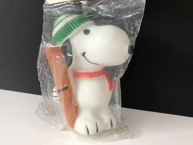 未開封 デッドストック ヴィンテージ スヌーピー スキー スクイーズ トイ SNOOPY PEANUTS USA [pe-984]_画像3