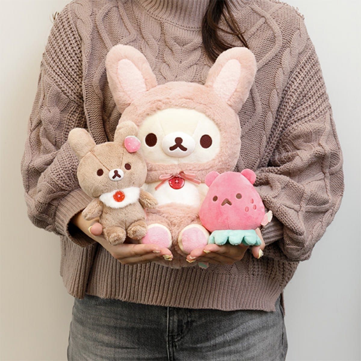 コリラックマのいちごないちにち スペシャルぬいぐるみ 3点 コリラックマのいちごないちにち スペシャルぬいぐるみ 3点