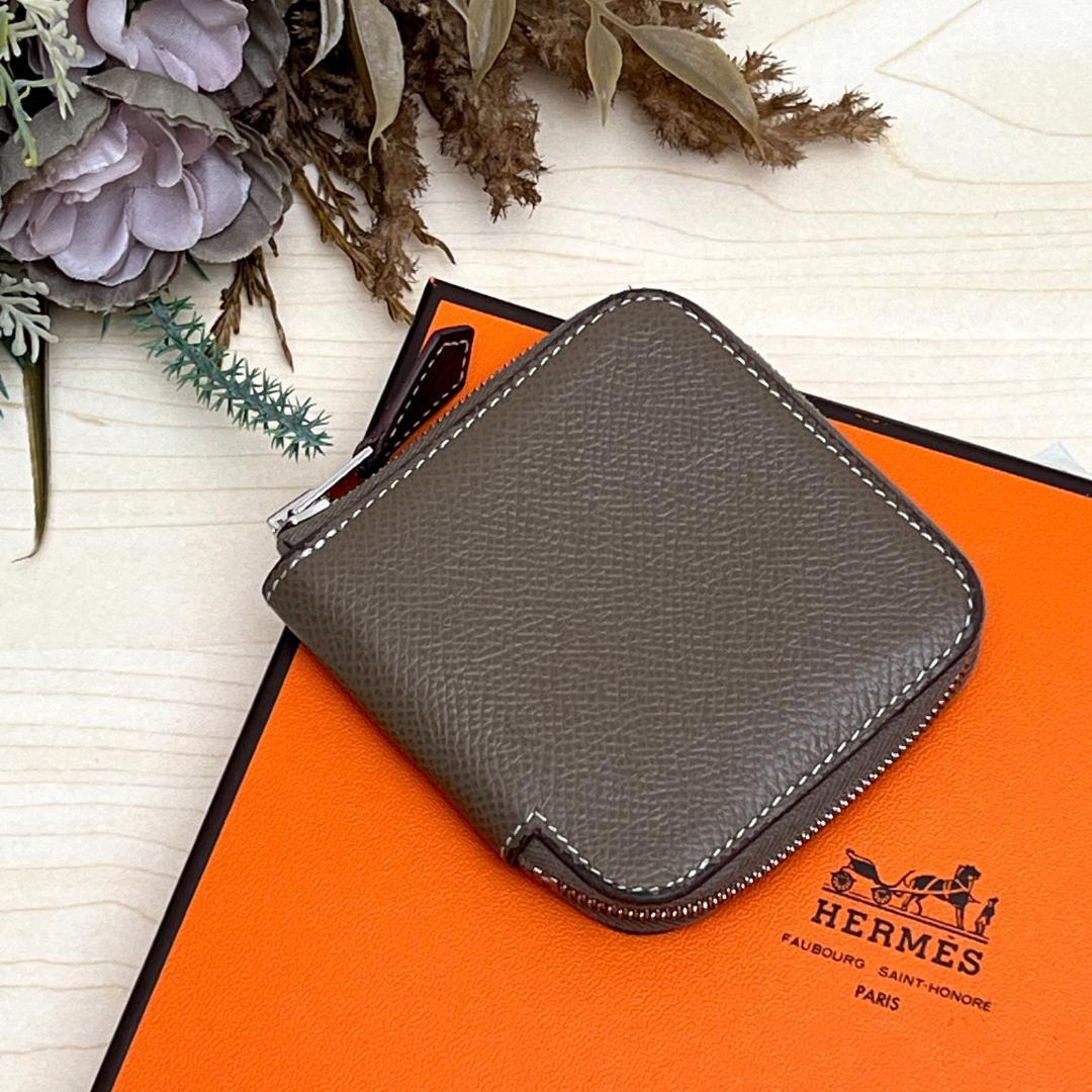 HERMES エルメス アザップ シルクイン エトゥープ コンパクト HERMES エルメス アザップ シルクイン エトゥープ コンパクト