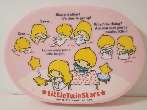 SANRIO 1976 リトルツインスターズ お弁当箱 ランチボックス SANRIO 1976 リトルツインスターズ お弁当箱 ランチボックス