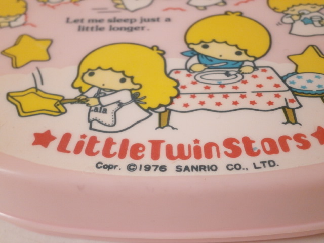 SANRIO 1976 リトルツインスターズ お弁当箱 ランチボックス SANRIO 1976 リトルツインスターズ お弁当箱 ランチボックス