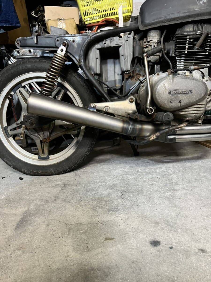 SEASTYLE製/cb250t/cb400t/ホーク2/バブ/小鉄管メガホンマフラー SEASTYLE製/cb250t/cb400t/ホーク2/バブ/小鉄管メガホンマフラー