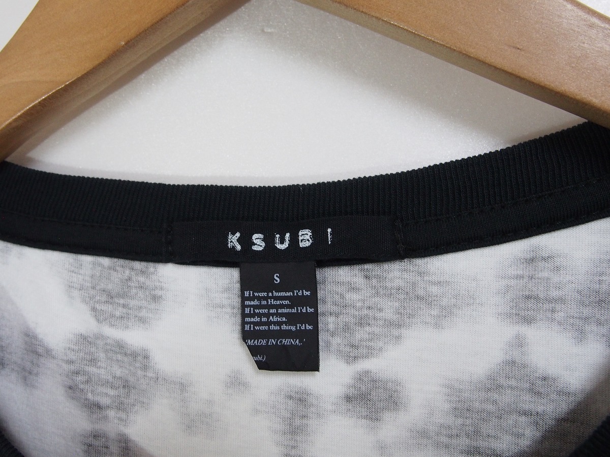 国内正規品 KSUBI スビ バック プリント Tシャツ 半袖 カットソー 黒 ブラック サイズS 本物 118J_画像6