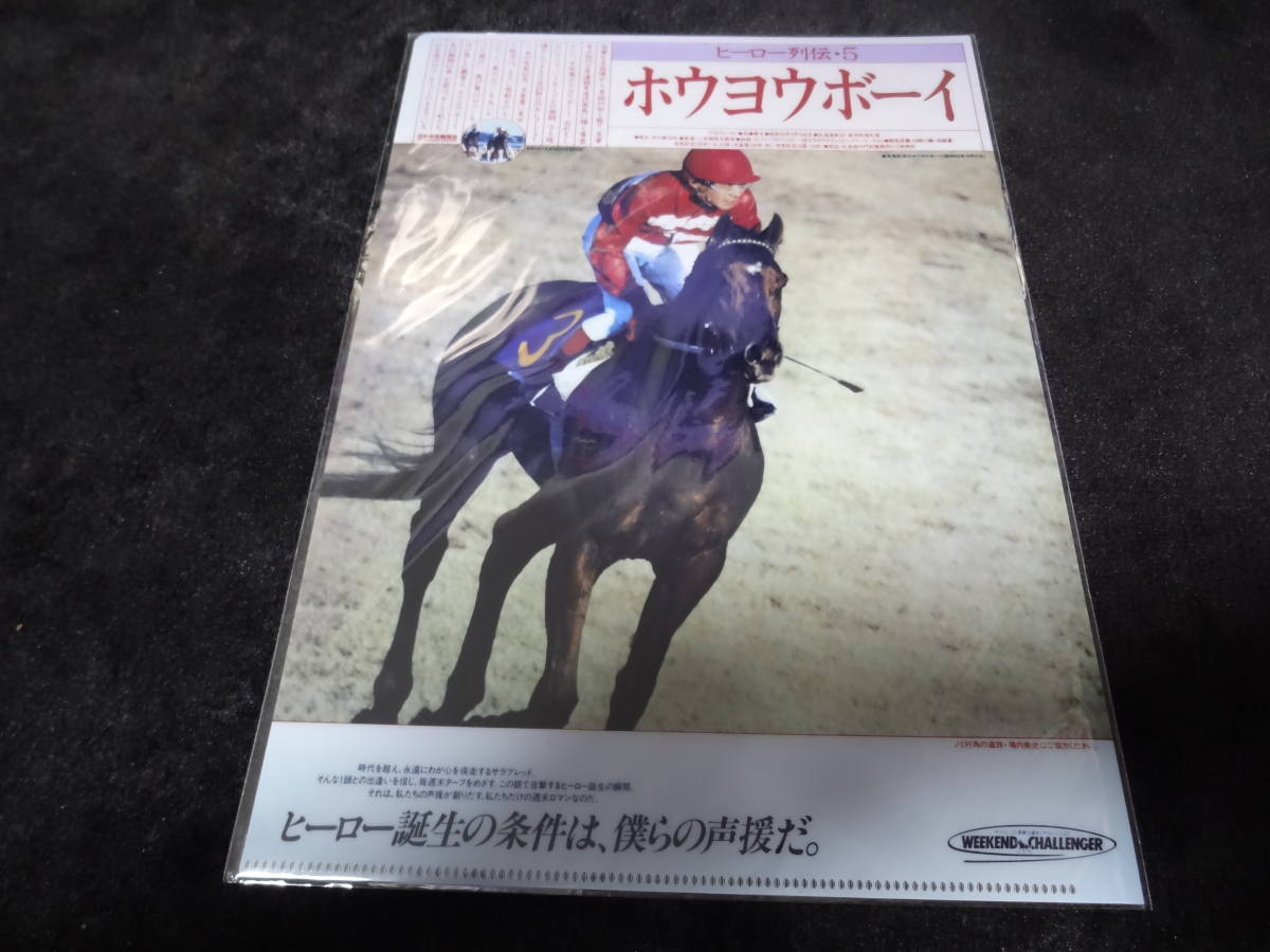 JRA ヒーロー列伝No.5 ホウヨウボーイ クリアファイル 新品未開封 2016年来場ポイント_画像1