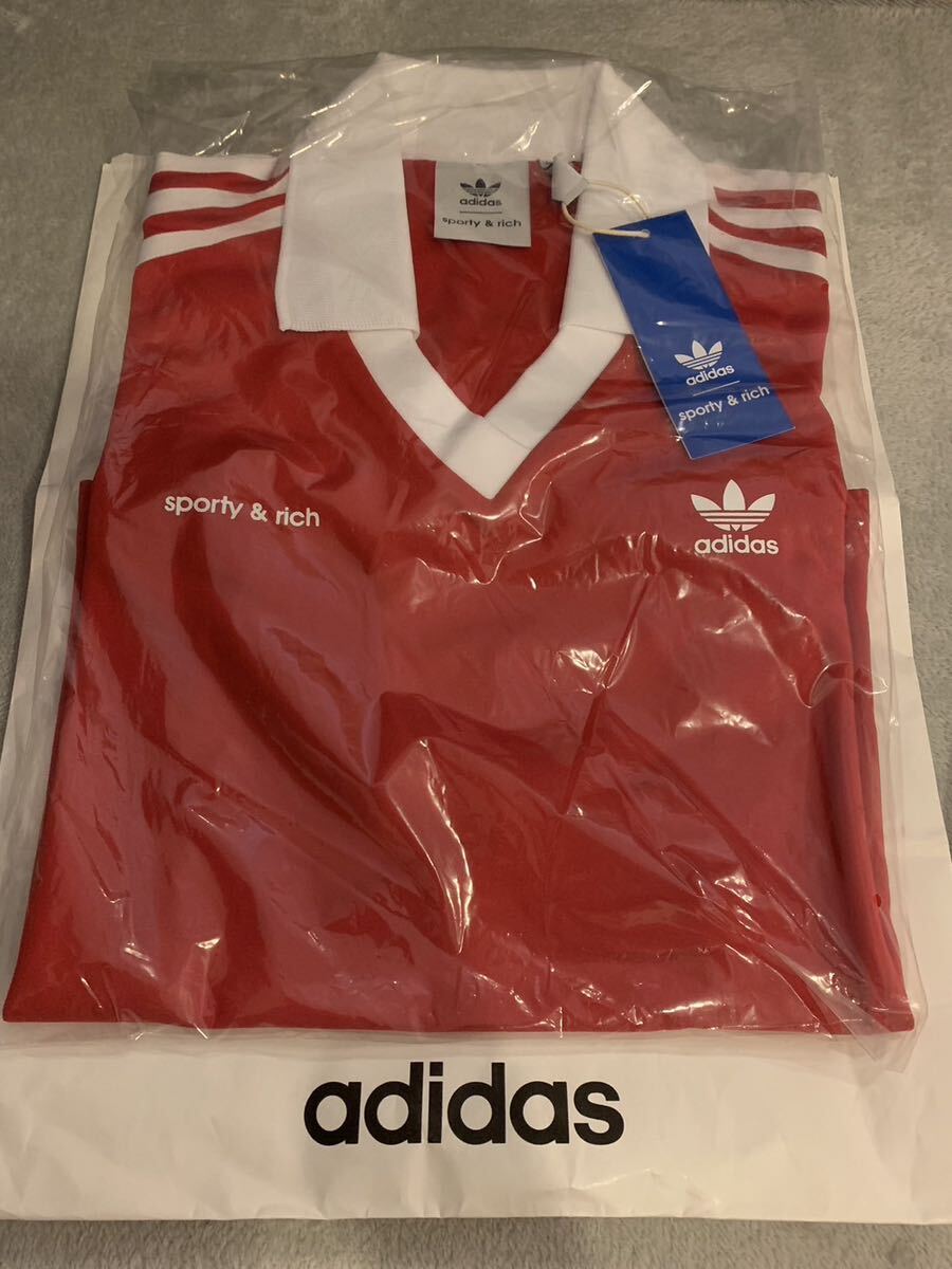 adidas sporty&rich サッカージャージ レッド M アディダス adidas sporty&rich サッカージャージ レッド M アディダス