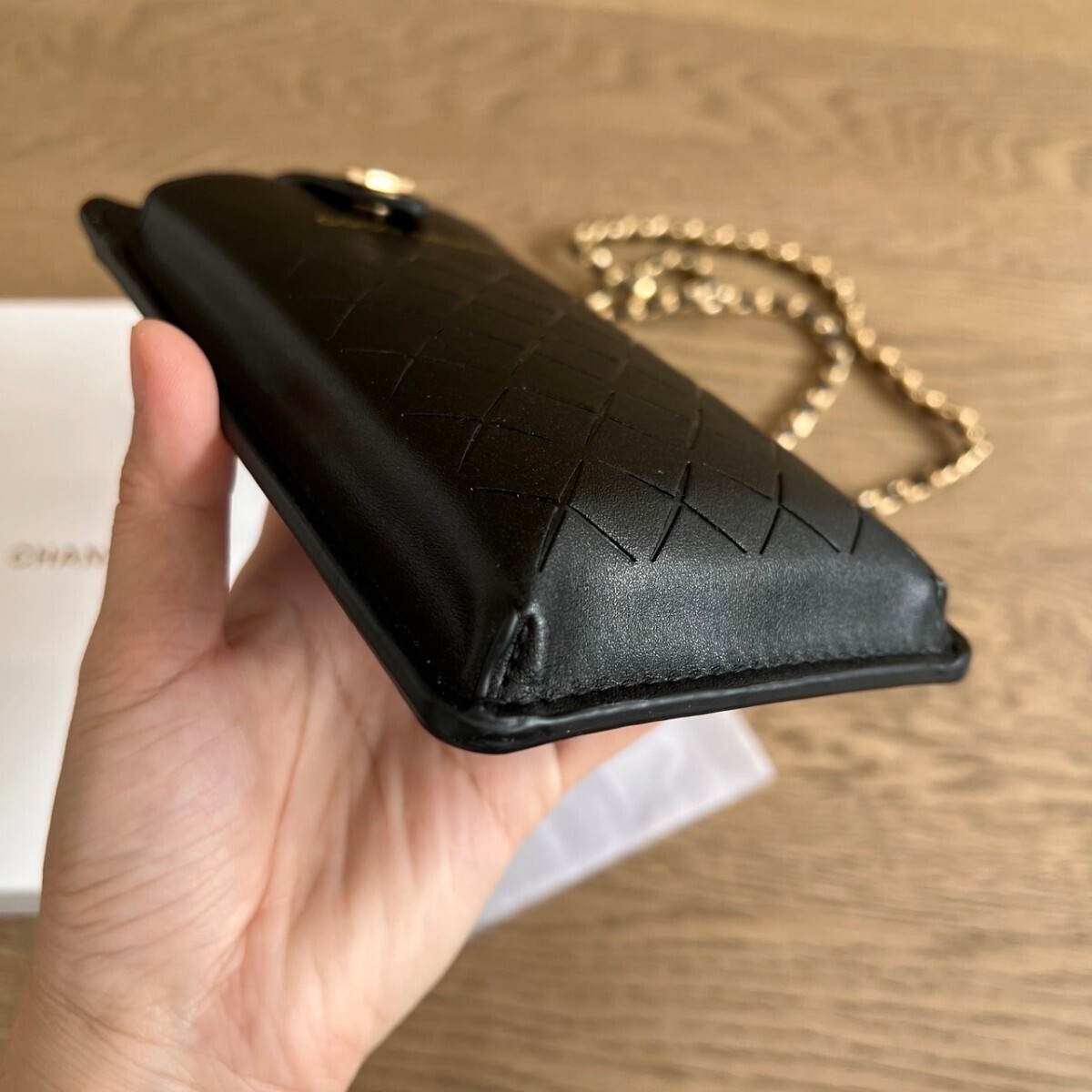 CHANELシャネル ノベルティ ポーチ カードケース チェーン付き CHANELシャネル ノベルティ ポーチ カードケース チェーン付き
