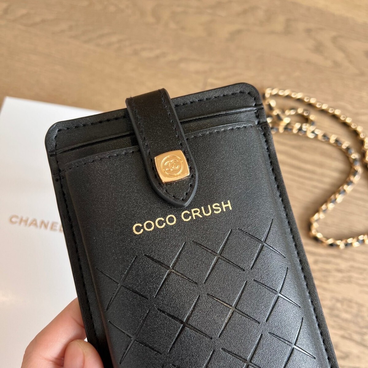 CHANELシャネル ノベルティ ポーチ カードケース チェーン付き CHANELシャネル ノベルティ ポーチ カードケース チェーン付き