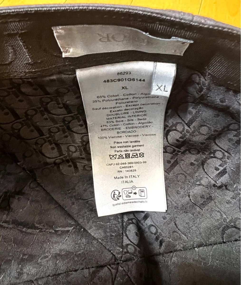 DIOR AND STONE ISLAND ベースボールキャップ ディオールXL DIOR AND STONE ISLAND ベースボールキャップ ディオールXL