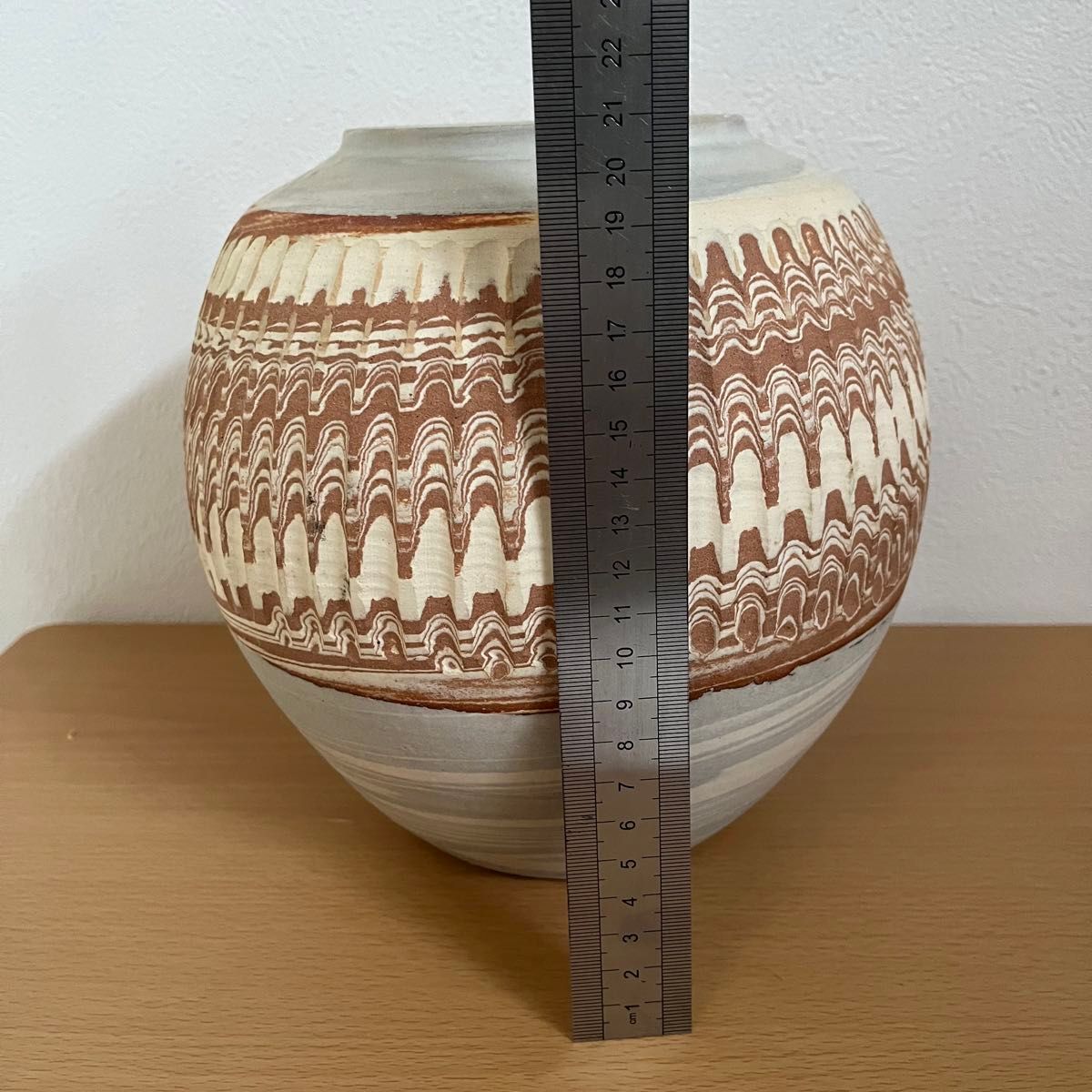 清水燒 練込 花瓶 平安 嘉峰作 花器 花入 花生 置物 壷 清水燒 練込 花瓶 平安 嘉峰作 花器 花入 花生 置物 壷