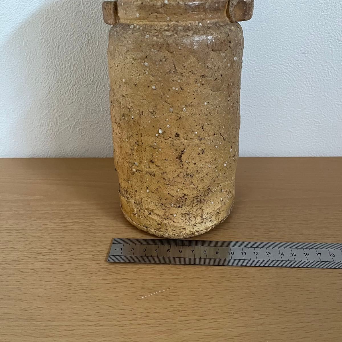 信楽焼 宗陶苑 耳付花入 花瓶 花器 花入 花生 陶磁器 刻印あり 信楽焼 宗陶苑 耳付花入 花瓶 花器 花入 花生 陶磁器 刻印あり