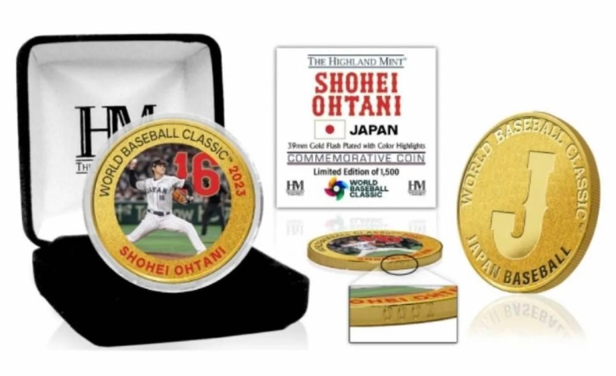 2023 WBC 大谷 翔平選手(投手)ゴールドカラーコイン 限定1 500 2023 WBC 大谷 翔平選手(投手)ゴールドカラーコイン 限定1 500