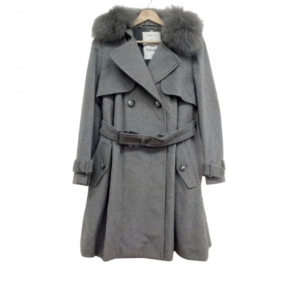 f Ray I ti-FRAY I.D size 0 XS - gray lady's long sleeve / winter beautiful goods coat 