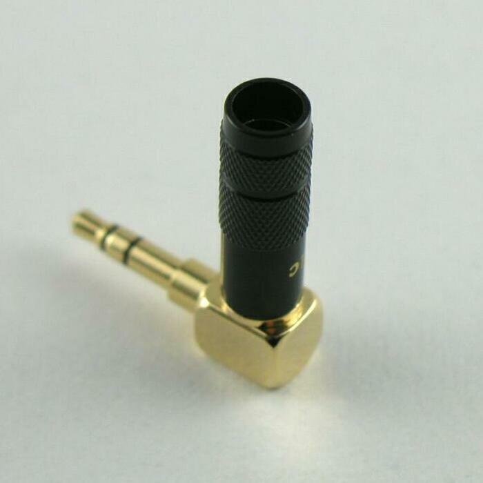 * pie liksPailiccs 3.5mm 3 ultimate Mini plug four n plug phone connector handle da type original work for gilding L type A black 2 pcs set 