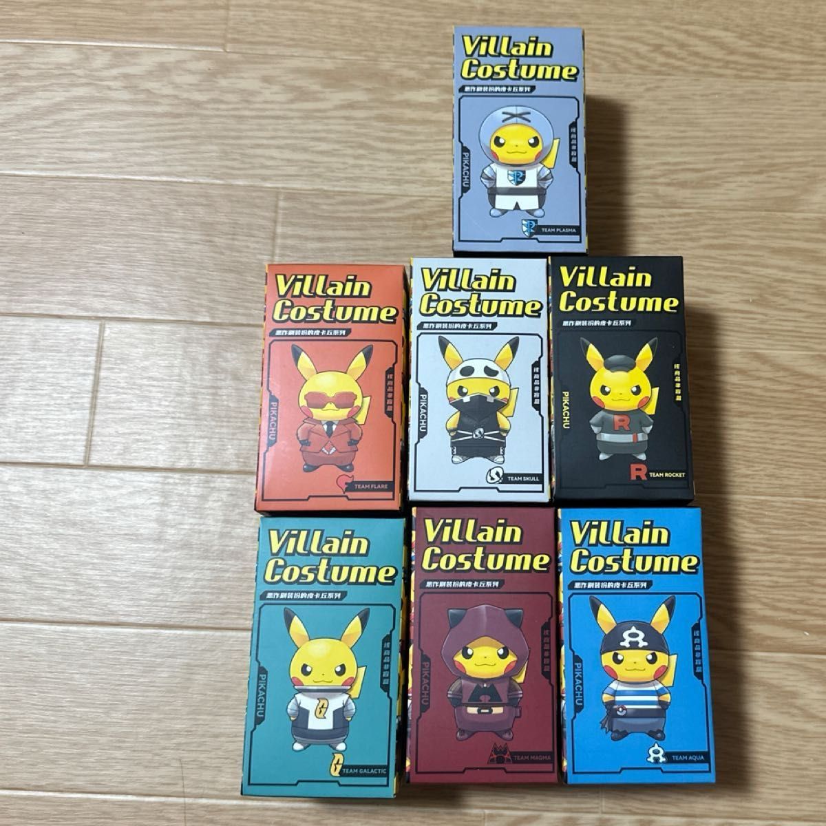 ボスごっこピカチュウ ロケット団フィギュア7体SET 海外限定 ボスごっこピカチュウ ロケット団フィギュア7体SET 海外限定