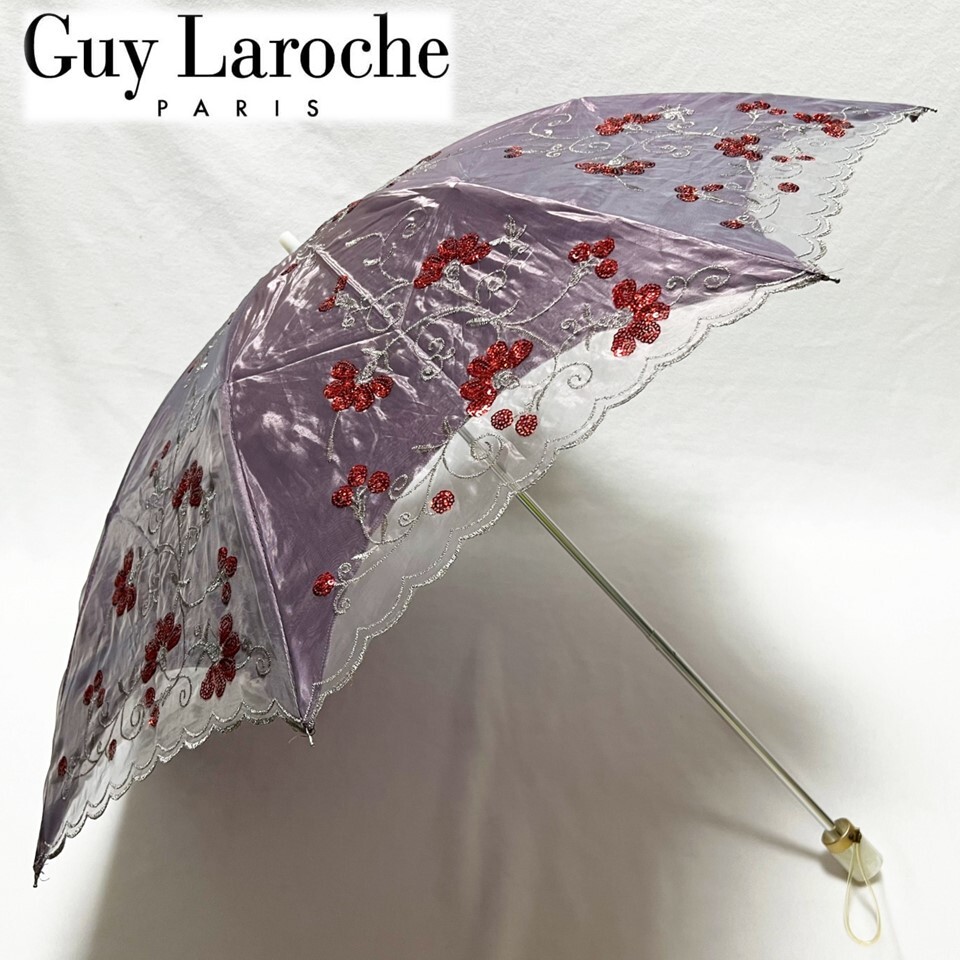 ★Coast スパンコールフローラルxメッシュ 魅惑的マキシ★ Guy Laroche ギラロッシュ》2重レース スパンコール&豪華花柄
