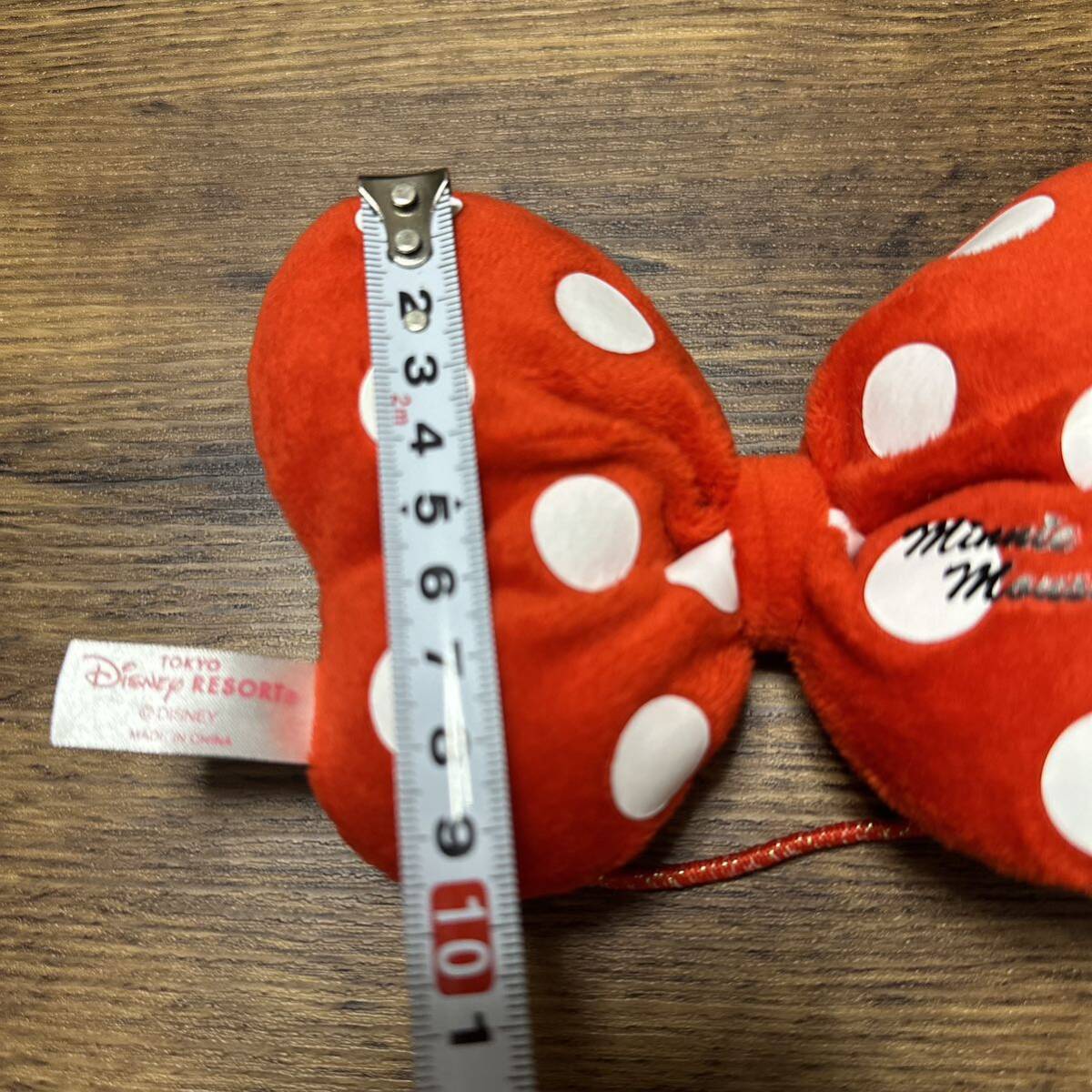 ディズニーランド購入 ミニーマウス BIGドットリボンヘアゴム大 ディズニーランド購入 ミニーマウス BIGドットリボンヘアゴム大
