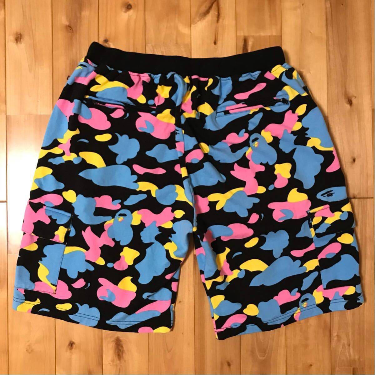 ☆美品☆ マルチカモ スウェット ハーフパンツ Mサイズ a bathing ape