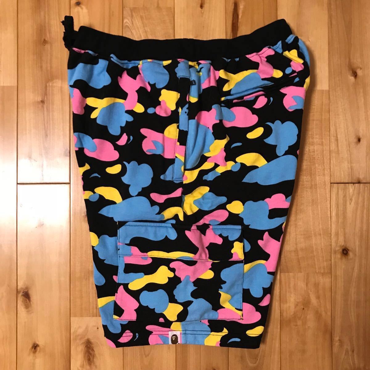 ☆美品☆ マルチカモ スウェット ハーフパンツ Mサイズ a bathing ape