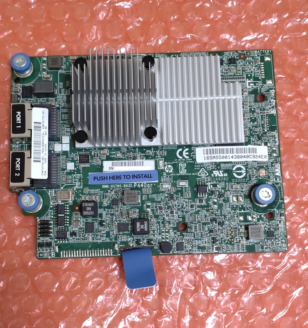 * free shipping * HP Smart Array P440ar 2GB FBWC 12Gb 2-Port SAS Controller / HPE 749796-001 / 726738-001 / operation verification settled / T243