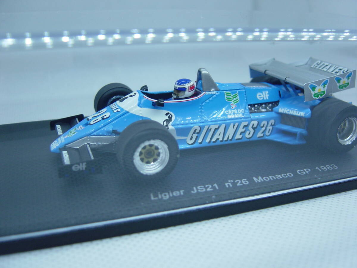 人気ブランドランキング GP Monaco JS21 Ligier 1/43 タイヤ溶けあり】spark 1983 R #26 レーシングカー