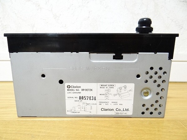  редкий сделано в Японии Clarion Clarion RP-9072K electronic тюнер ELECTRONIC TUNER машина стерео радио 1DIN старый машина текущее состояние 