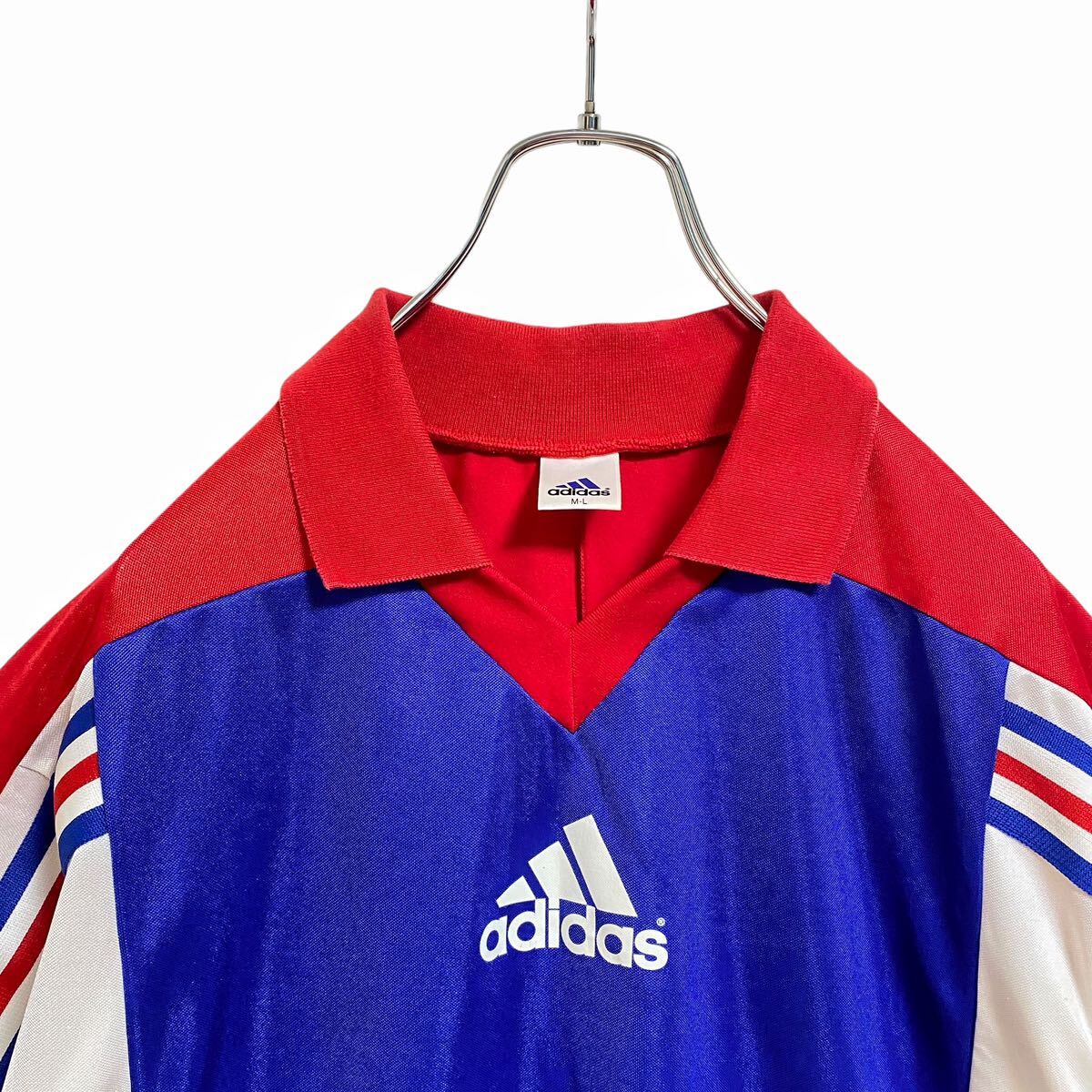 00s】アディダス サッカーシャツ ジャージ メンズ M 古着 00s】アディダス サッカーシャツ ジャージ メンズ M 古着